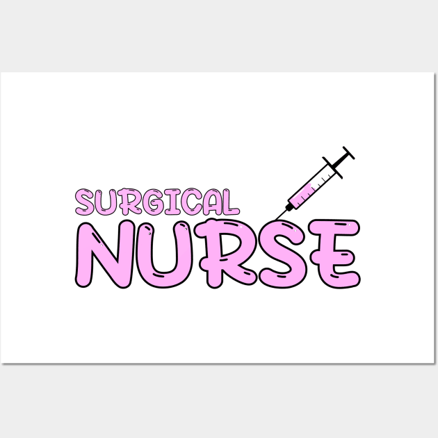 Surgical Nurse Pink Wall Art by MedicineIsHard